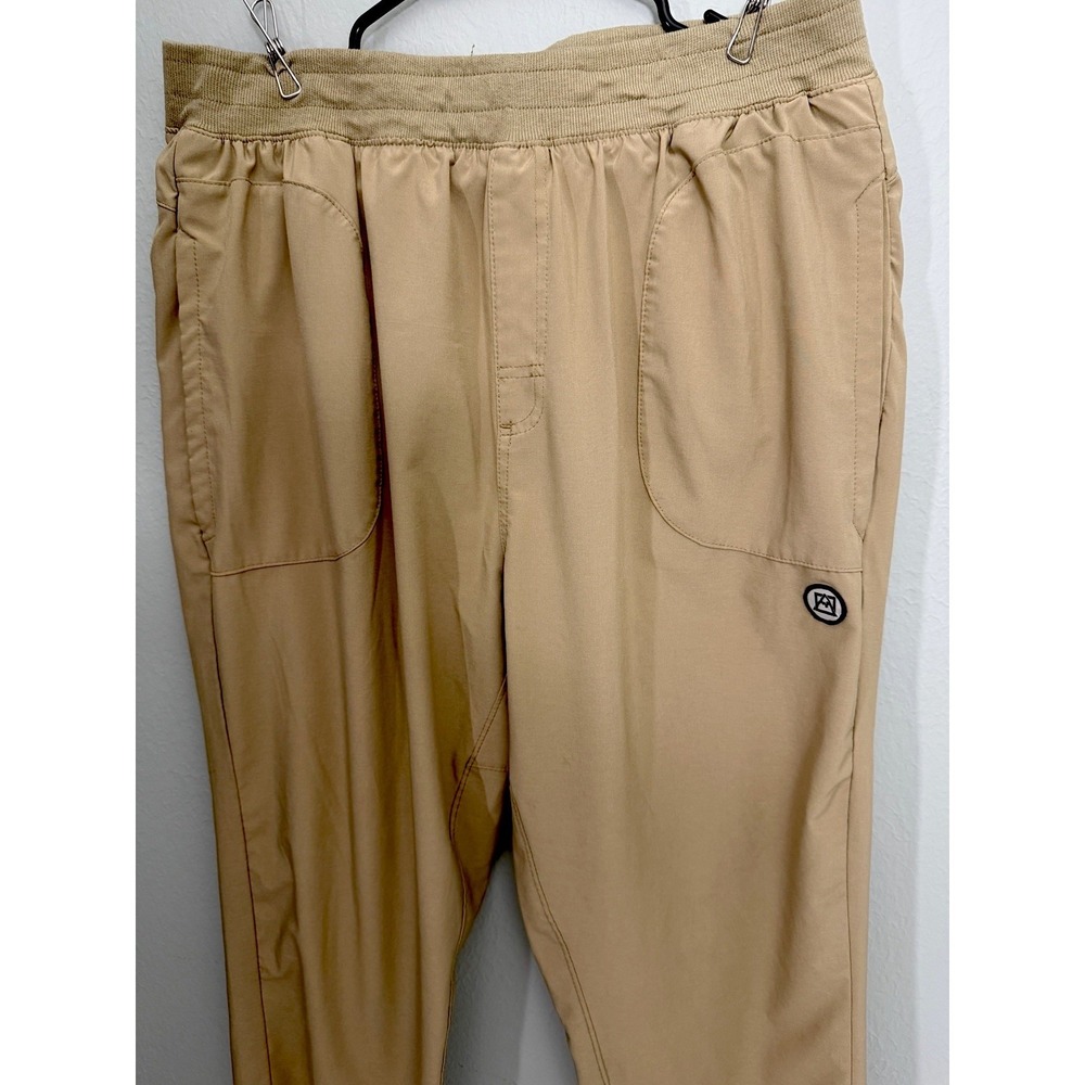 Avalanche Outdoor Supply Pants Mens XL Tan Joggers Hiking Casual Stretch